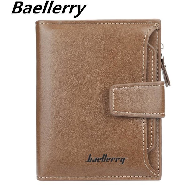 Baellerry Mens Multi Pockets Wallet RFID Safe Card Blocking ID P Svart