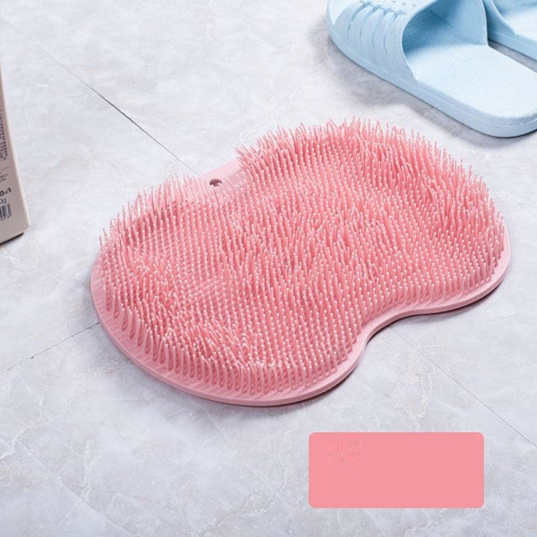 Halkfri duschmatta duschborste duschfotskrubber ryggskrubb skrub Rosa 1 st