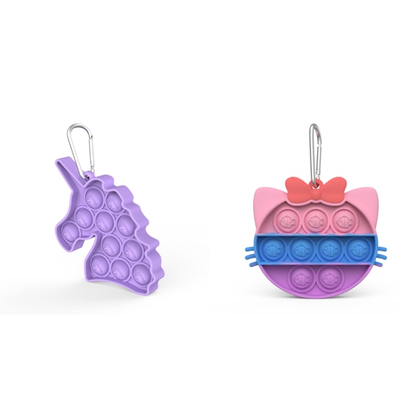 mini pop it fidget toys leksak sensory 2 st