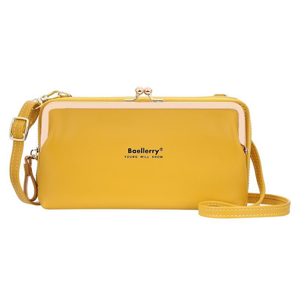 Baellerry Fashion Axelremsväskor Crossbody Messenger Bag för kvi Vinröd 19cm*11cm*5cm
