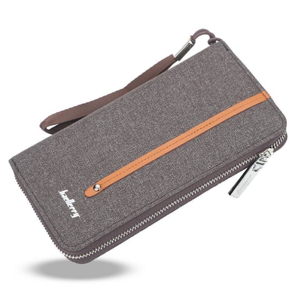 BAELLERRY Miesten Lompakot Lompakko Canvas Clutch Laukku Pitkä lompakko musta