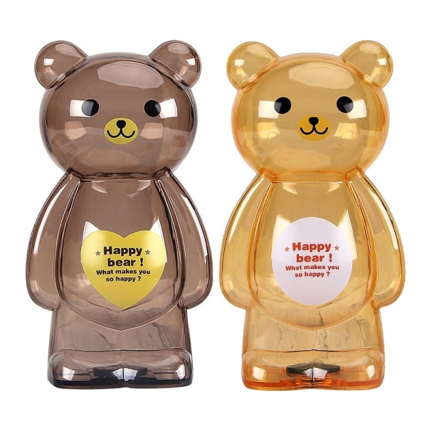 piggybank spargrisar piggy bank björnform 25cm gul