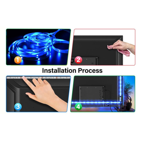 Led Lights Led Lampa Bluetooth Rgb Lights Led Tape Lights Ledlju Stil 8 4 meter
