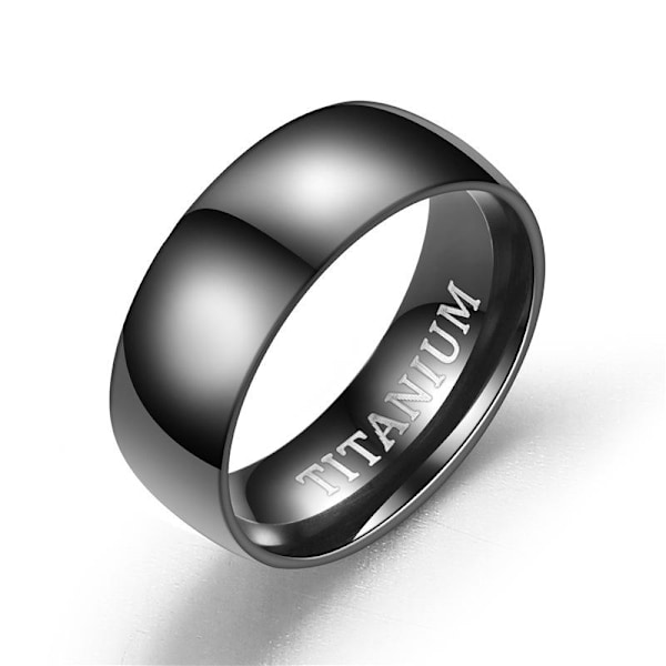 Titan sort kuglering | Slidstærk mat finish | Design til indre og ydre mat titanium nr. 6