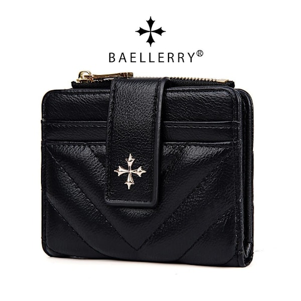 Baellerry Cross Flower Short Plånbok för kvinnor - Minimalistisk rosa