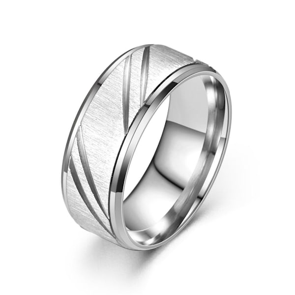 Forbløffende diagonal horisontal sand paring: elegant blomst 8mm stål nr 12