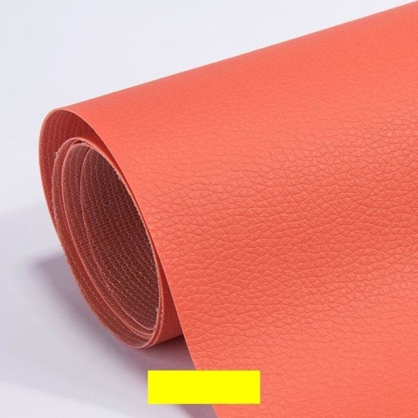 læder reparation selvklæbende læder læder reparation fix orange 10*20 cm 1 stk