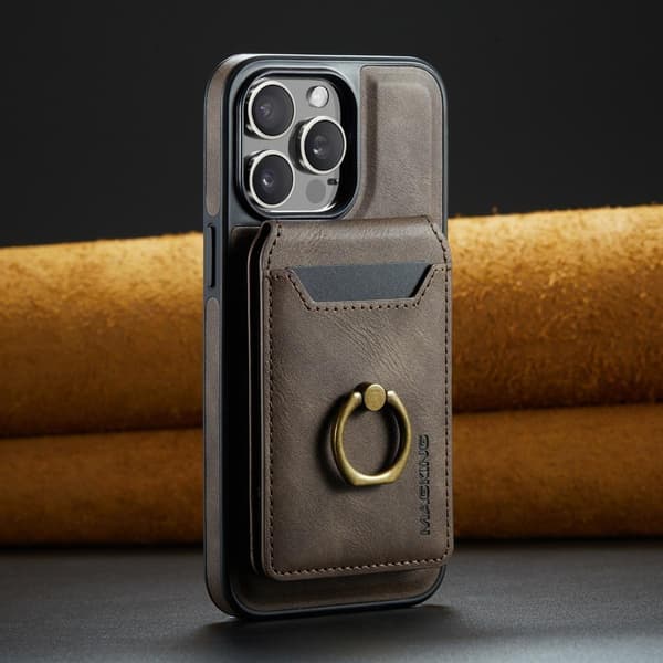 (Til iPhone 16 Pro Max) MagSafe Telefoncover med roterende ring sort