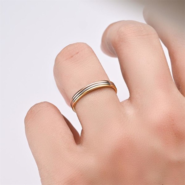 Ultrafin kuleåpningsring Personlig Pinky Ring - 1MM delikate indre 1mm stålmaling nr. 8