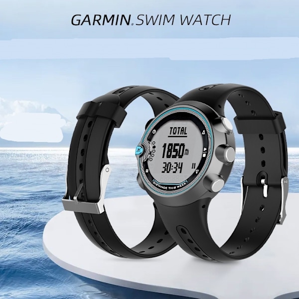 armbånd silikone Garmin Swim Watch sort