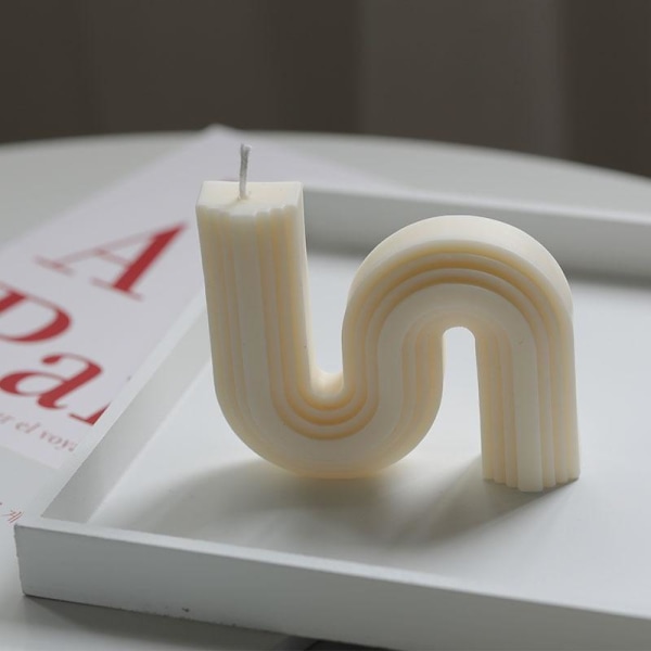 kynttilän muotit sytytä kynttilät tee-se-itse muotit silikonimuotissa lz22053 geometrinen kirjain l
