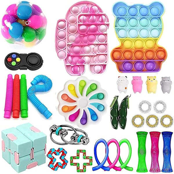 fidget toys pop it stressbollar fidget toys pack/set 30 st