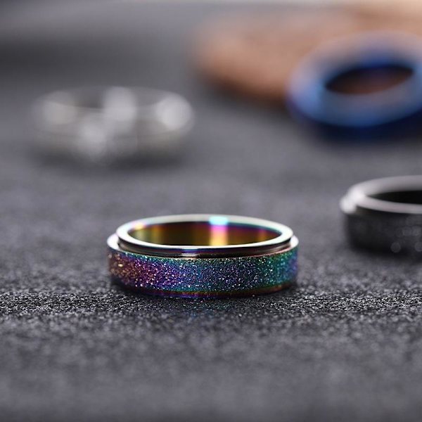 anti-angst spinner fidget roterende ring ringe Koko 8 / 18,2 mm