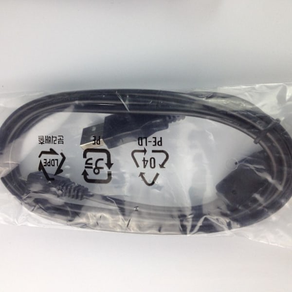Sony Canon kameran datakaapeli Mini 5P USB 1,5 jalkaa 1,5 m musta magneettirenkaalla
