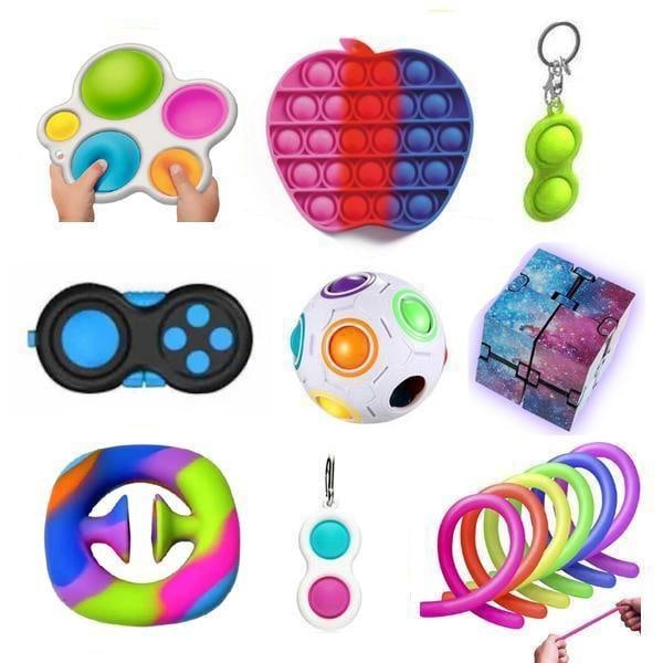 fidget toys pop it stressbollar fidget toys pack/set 14 st