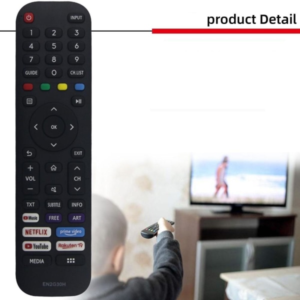 fjärrkontroll ersättning remote för Hisense EN2P EN2Q EN2G EN2B EN2G30H
