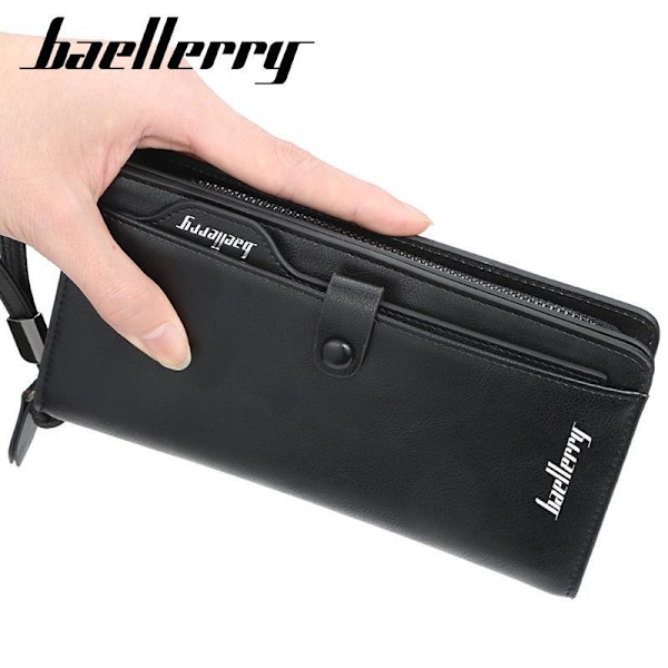 Baellerry Wallet Herr Clutch Bag Business Multi-card Mobiltelefo Brun