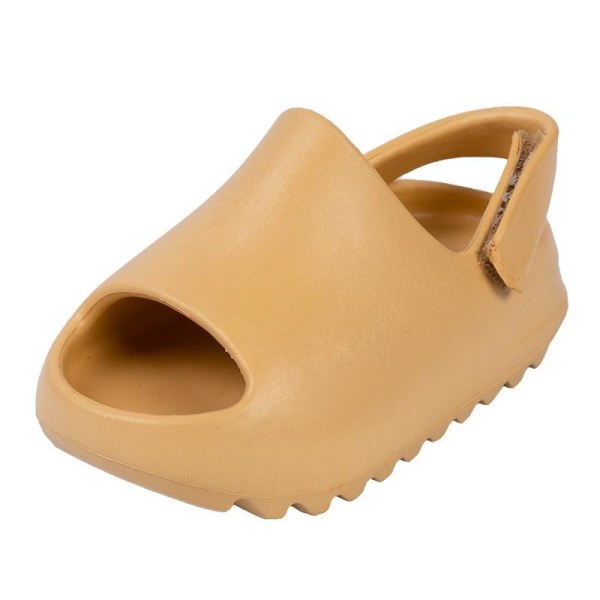 myke tøfler slides sandaler sko tøfler barn tøfler gul 140 (innvendig lengde 12,5-13 cm)
