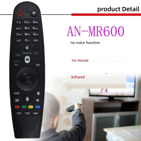 fjärrkontroll ersättning remote för LG AN-MR650A 650 MR600 G MR1 RM-G3900 med USB