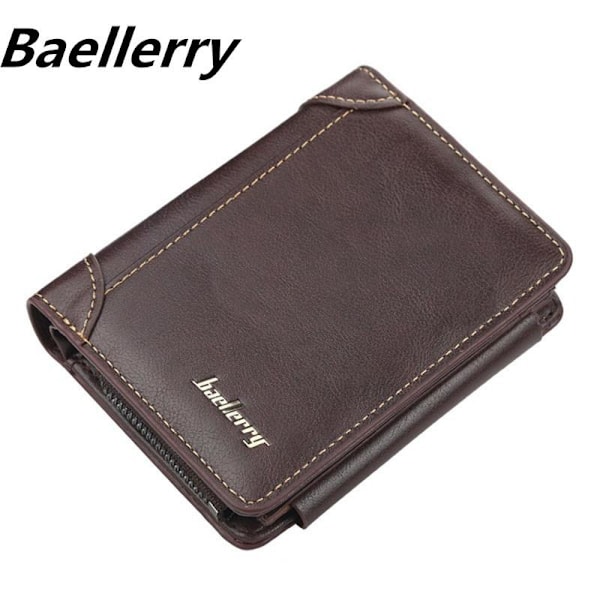 Baellerry Wallet Herrmode Bifold Snygg plånbok Slim Inkluderar I Svart