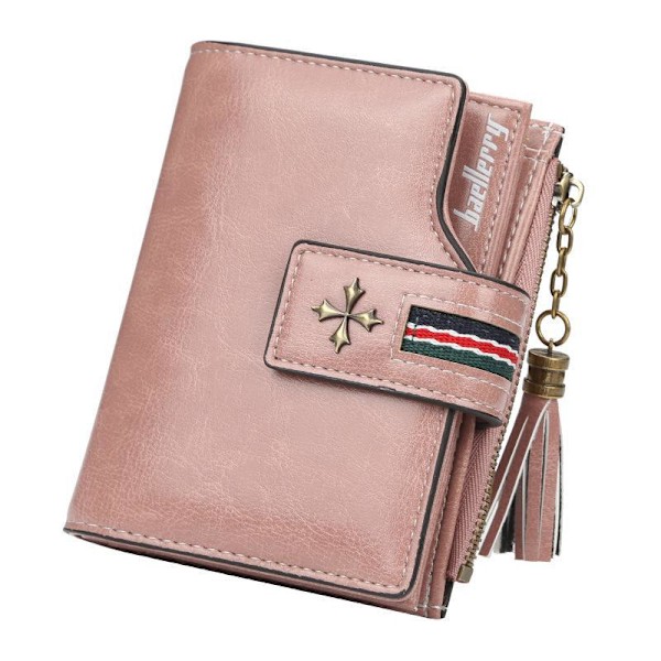 Baellerry Fashion Women Wallet Nahkaiset tupsut Lyhyet höyrylompakot keltainen 12,5 cm * 10 cm * 3 cm