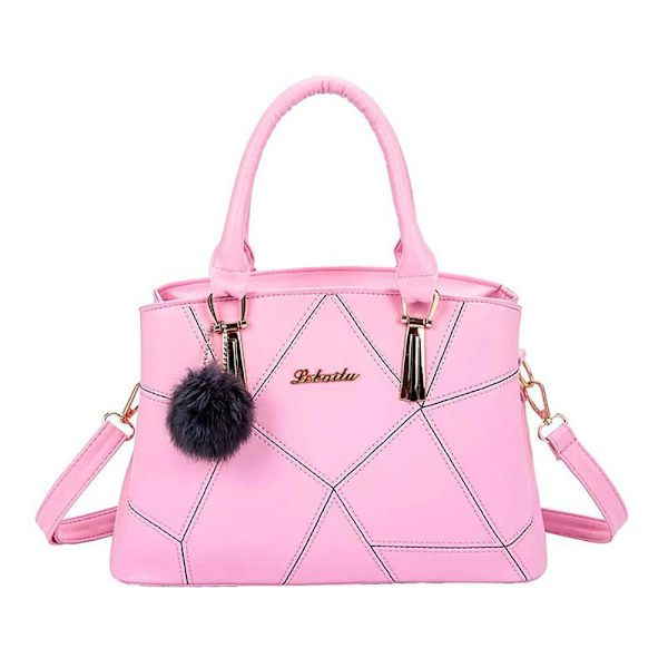 Kvinnors lyxiga tygväska Axelväska Messenger Bag Wild handväska Violett