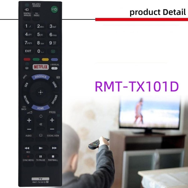 fjernbetjening udskiftning fjernbetjening til Sony RMT-TX101D TX102D TX102 rmt-tx102d