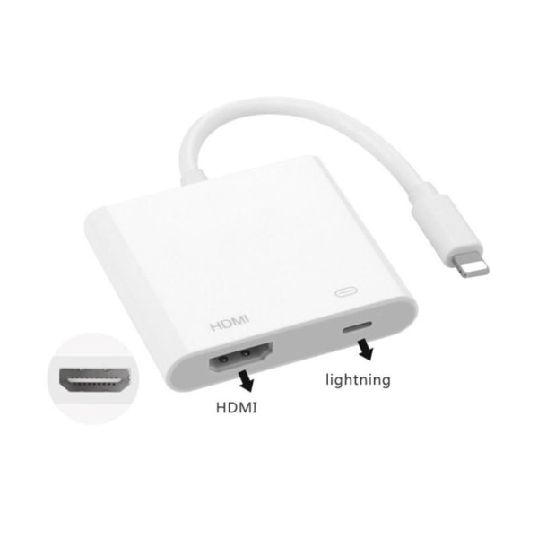 Lightning-HDMI-sovitin, 1080P, iPhone ja iPad