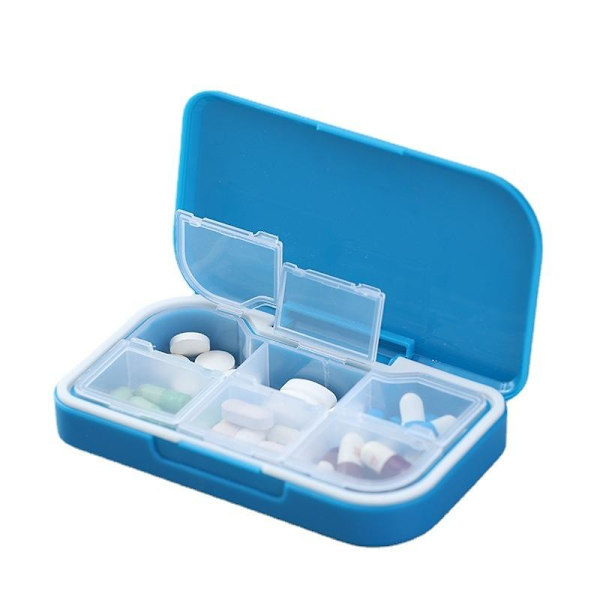 dosett medicin pillerbox medicin dosett piller hållare 6 fack röd