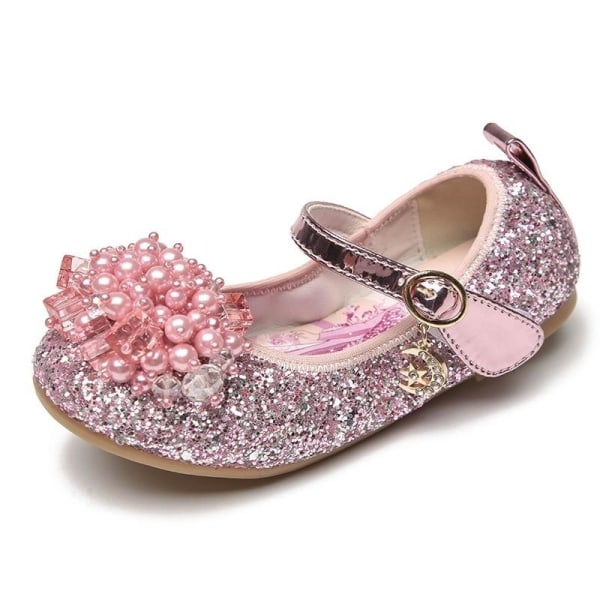 prinsesskor elsa skor barn festskor rosa 15cm / size23