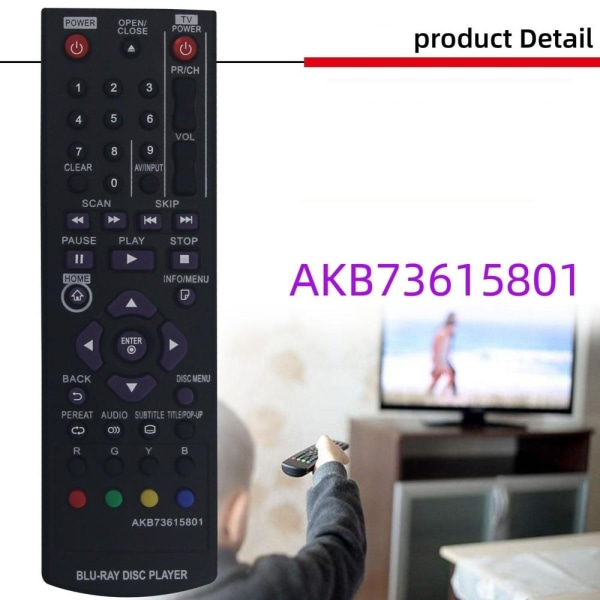 fjernbetjening udskiftning fjernbetjening til LG DVD AKB73896401 AKB736158 akb73615801