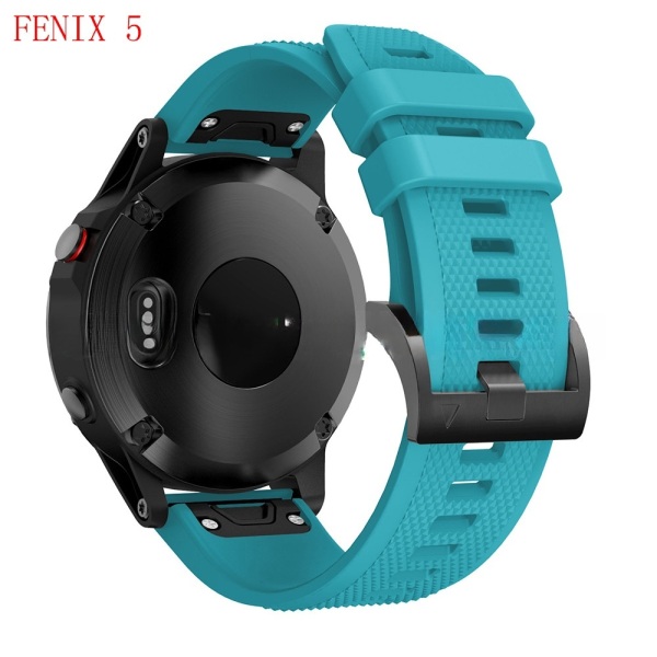 armband silikon Garmin Fenix 5/6/7 22mm blå A