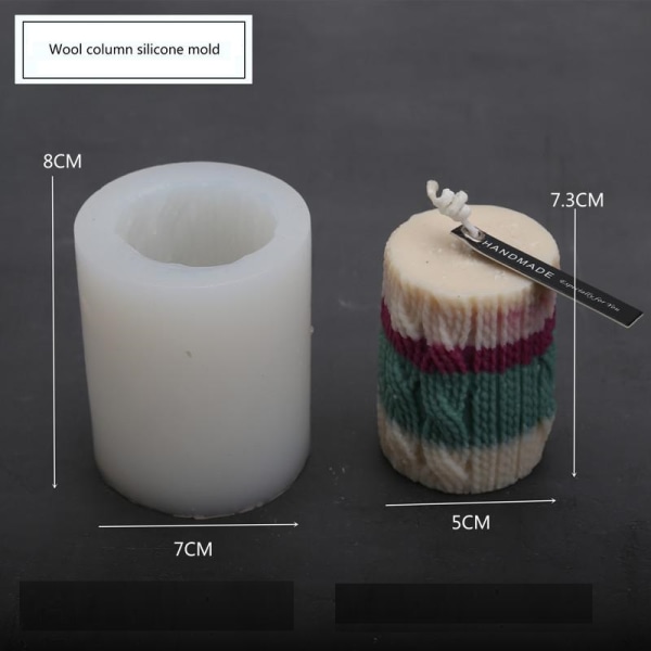 lysformar lys stearinljus DIY gjutformar i silikonform br-433