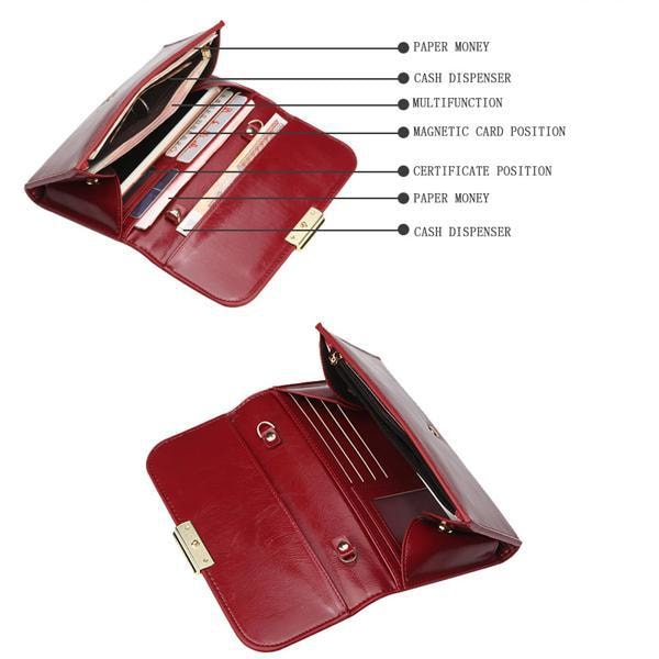 Baellerry Women Zipper Clutch Bag Shoulder Mångsidig Messenger B Rosa
