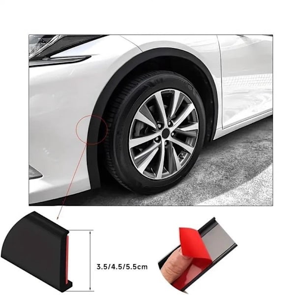 bil tillbehör universal fender för bil hjulbågar wing expander a 4.5CM 4st