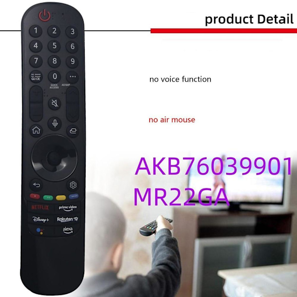 fjärrkontroll ersättning remote för LG AN- MR21GA MR21GC MR21N M MR21GC-typ 3