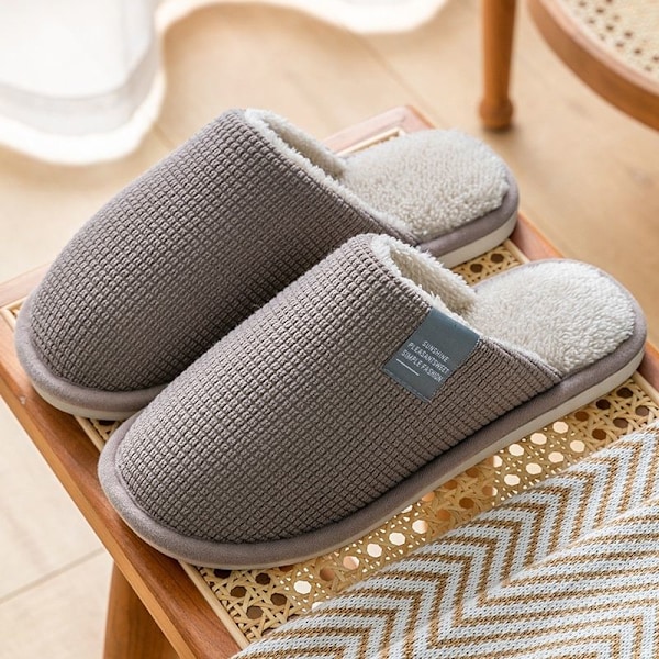 fluff tossut lämpimät tossut sisätossut mt139 kaffe 42-43 (indvendig 27 cm)