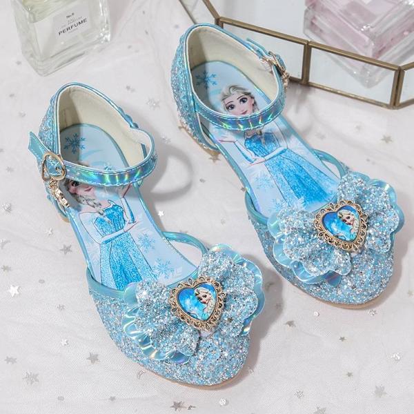 prinsesskor elsa skor barn festskor silverfärgad 16cm / size23