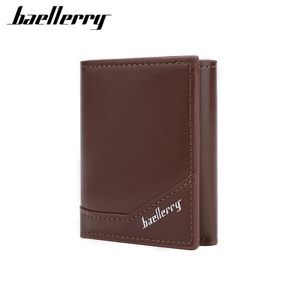 Baellerry Herre RFID Aluminium Visitkort Holder Tynd Tegnebog 3-fold sort