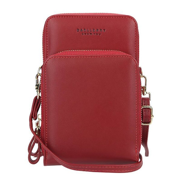 Baellerry Naisten Olkalaukut Nahka Muoti Vetoketju Crossbody Mess musta 19 cm * 11 cm * 5 cm