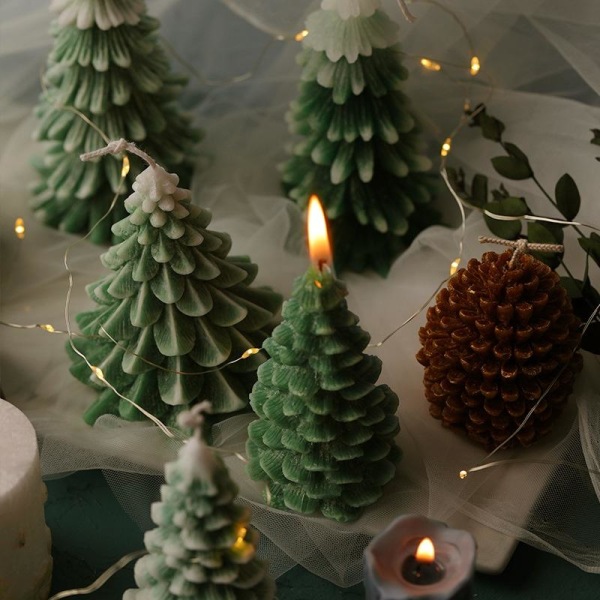 kynttilän muotit sytytä kynttilät tee-se-itse muotit silikonimuotissa mj70 joulun lumihiutale