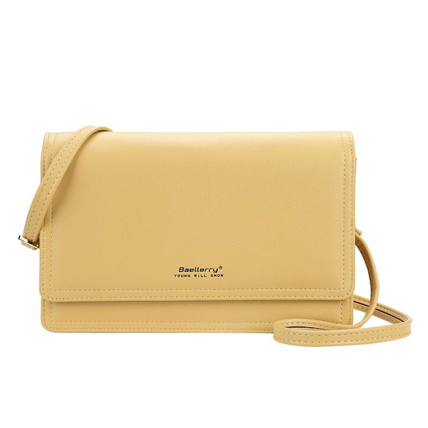 Baellerry Kvinder Mode Små Crossbody Tasker Hasp Telefon Clutch Taske rød