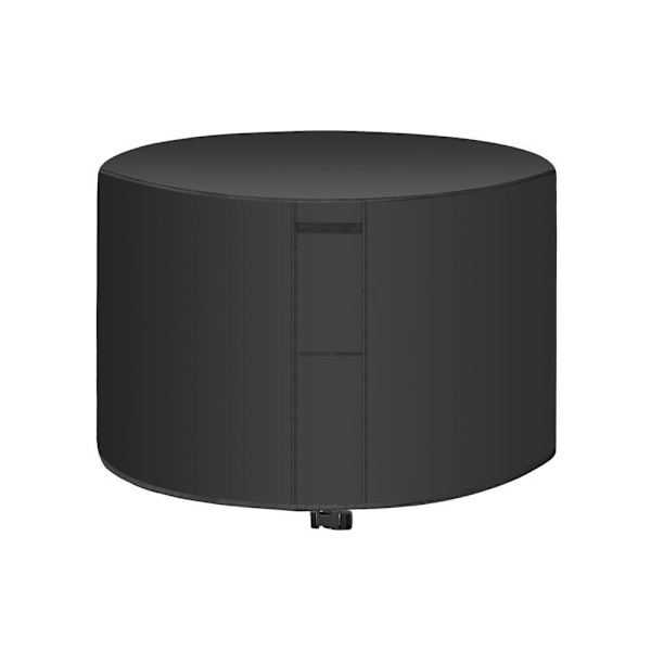 skydd för utemöbler runda överdrag trädgårdsmöbler silverfärgad 185(diameter)*95cm