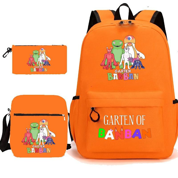 Garten of banban ryggsekk pennal skulderreim poser pakke (3stk) oransje 3
