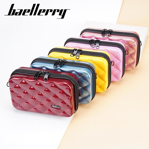 Baellerry PC Hard Shell Travel Makeup Bag - Mini Multifunktionel isblå