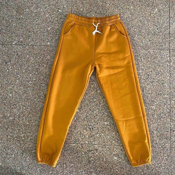 vuoratut talvi leggingsit vuoratut sukkahousut vuoratut leggingsit mørkegul XXL