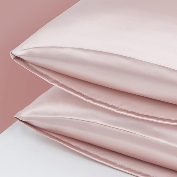 Genuine Silk Satin Silk Korkealaatuinen tyynyliina 1 kpl harmaa vetoketjutyyli 50*66