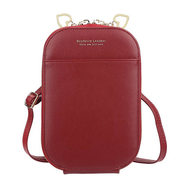 Baellerry Dam Axelväskor Mode Crossbody Bag PU Läder Handväskor Gul 21cm*13cm*2.5cm