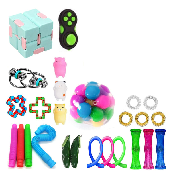 26 st, Fidget Toys pack set, festfavörer,sensoriskt, pop it, str