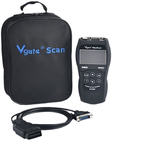 Vgate VS890 OBD II Code Reader Scanner - 13 sprogstøtte og bil som på billedet